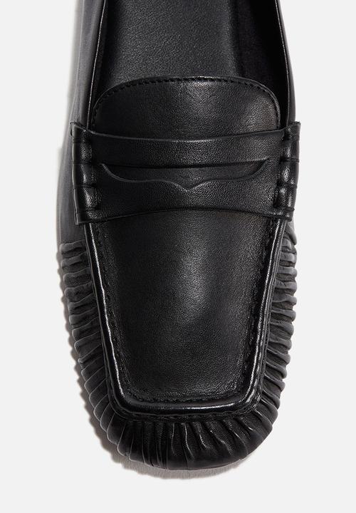 H&M - Leather loafers - black
