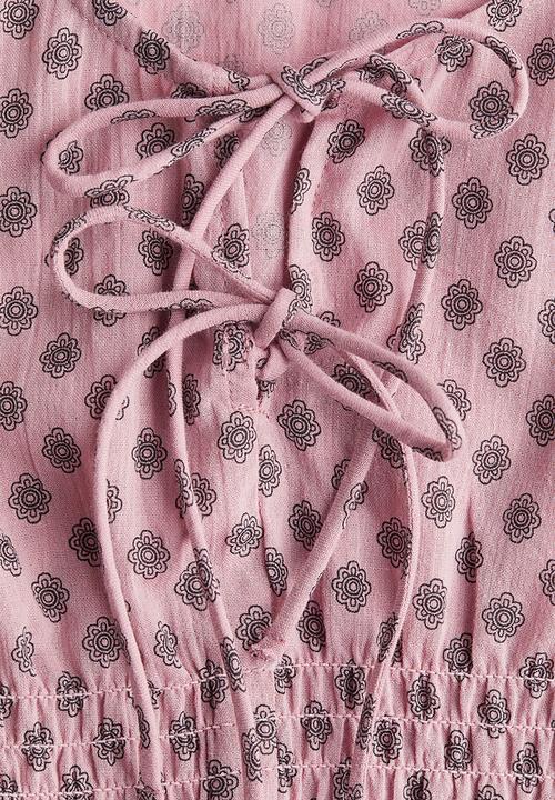 H&M - Peplum blouse - pink/patterned