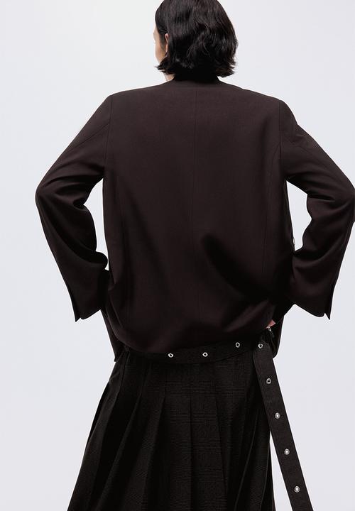 H&M - Belted blazer - dark brown