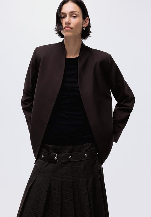 H&M - Belted blazer - dark brown