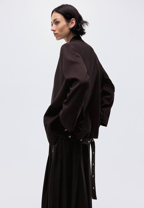H&M - Belted blazer - dark brown
