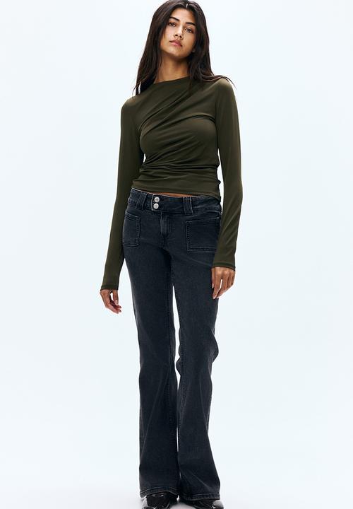 H&M - Draped top - dark green