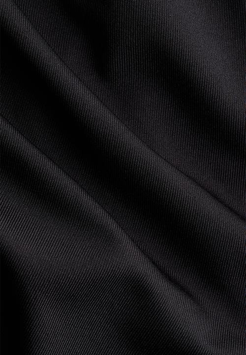 H&M - Draped cold-shoulder top - black