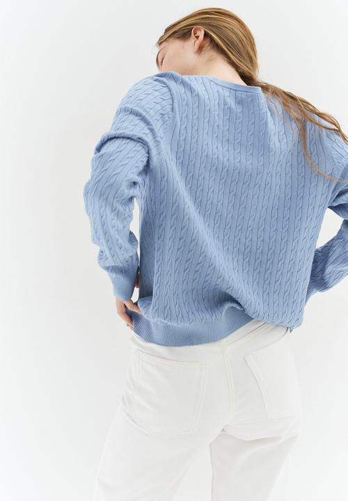 H&M - Cable-knit jumper - blue