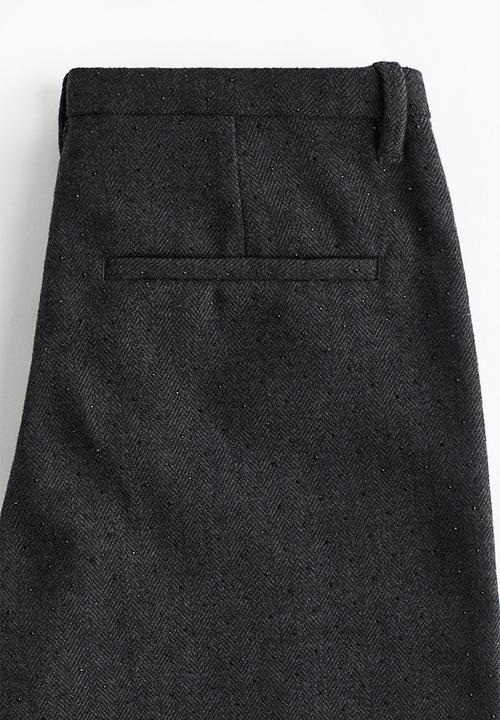 H&M - Embellished trousers - dark grey