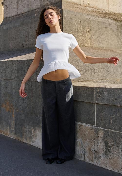 H&M - Embellished trousers - dark grey