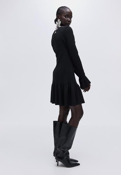 H&M - Rib-knit dress - black