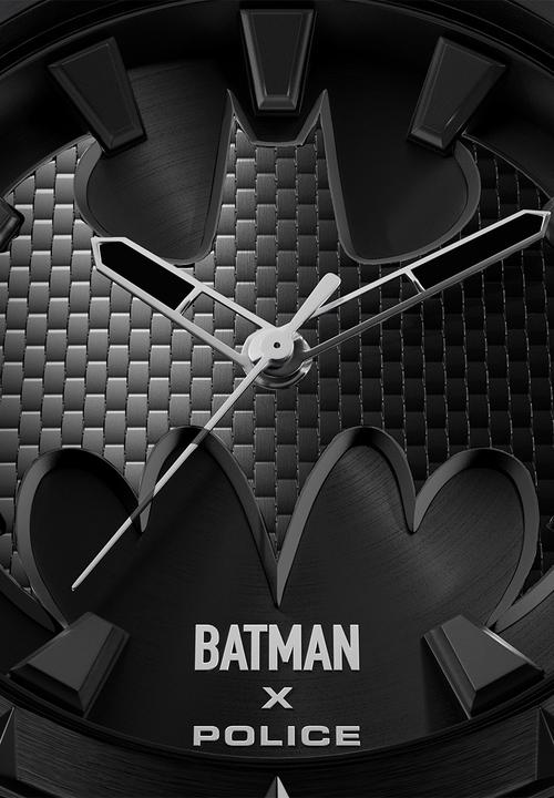 Police - Bat Ip Case Black Dial Blk Leather Strp +Box - Black
