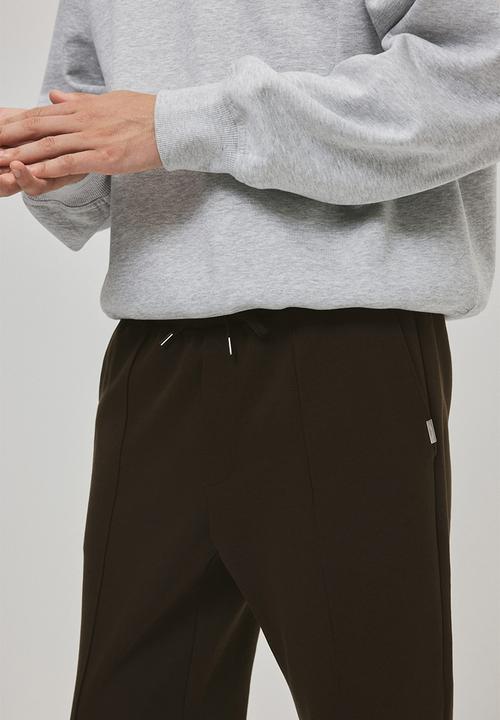H&M - Regular fit tailored joggers - brown  