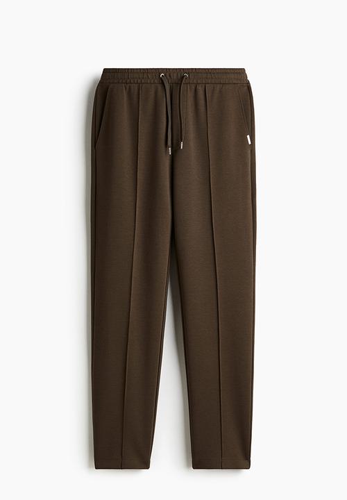 H&M - Regular fit tailored joggers - brown  