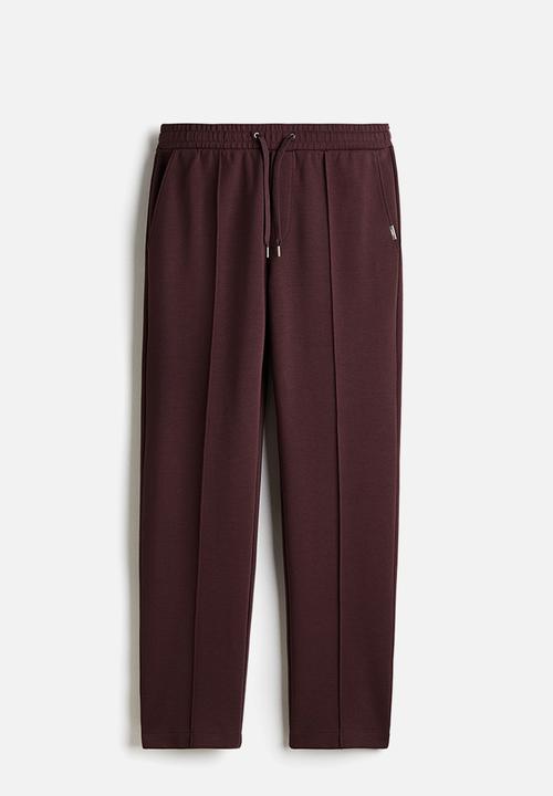 H&M - Regular fit tailored joggers - plum