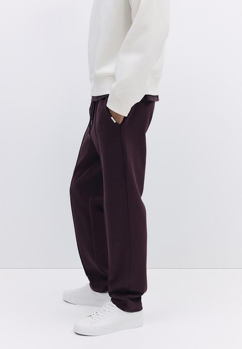 H&M - Regular fit tailored joggers - plum