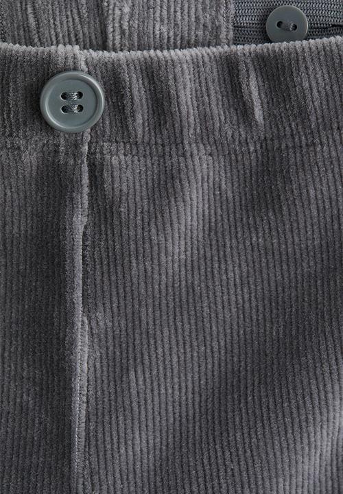 H&M - Ribbed velour leggings - grey