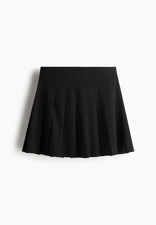 H&M - Pleated mini skirt - black