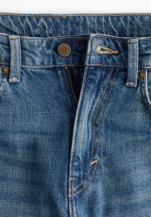 H&M - Wide high jeans - denim blue