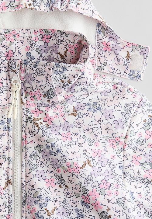 H&M - Water-resistant softshell jacket - pink/floral