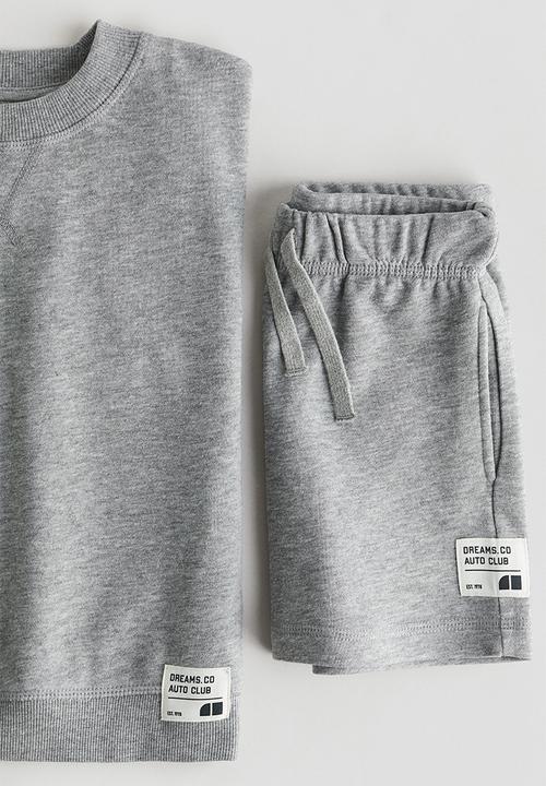 H&M - 2-piece sweatshirt set - grey marl