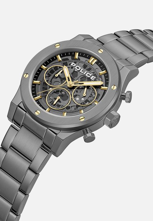 Police - IP Gun Case Gun Dial IP Gun Bracelet Strap - Grey