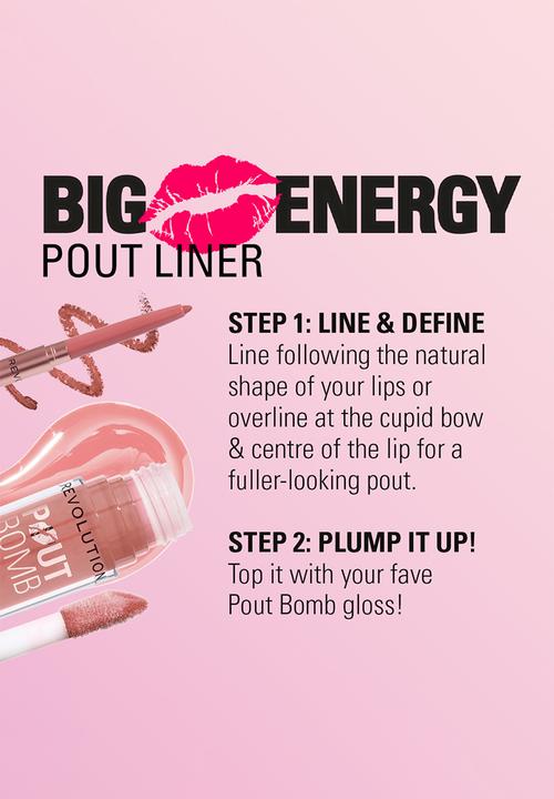 Revolution - Pout Bomb Plumping Lip Liner - Deepest Mauve