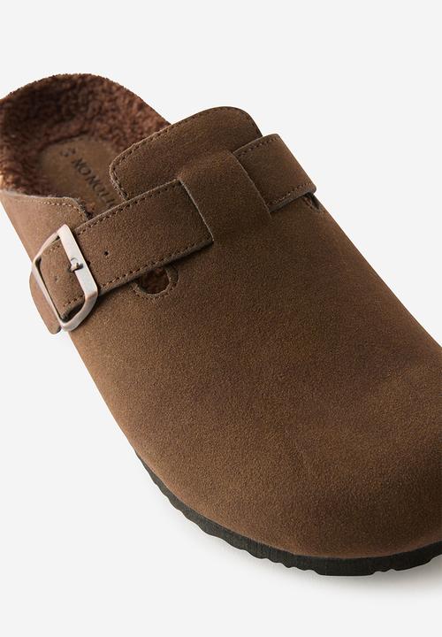 Cotton On - Rex buckle mule - brown cosy