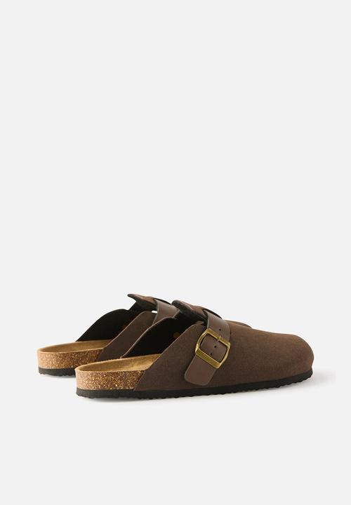 Cotton On - Rex Buckle Mule - choc multi