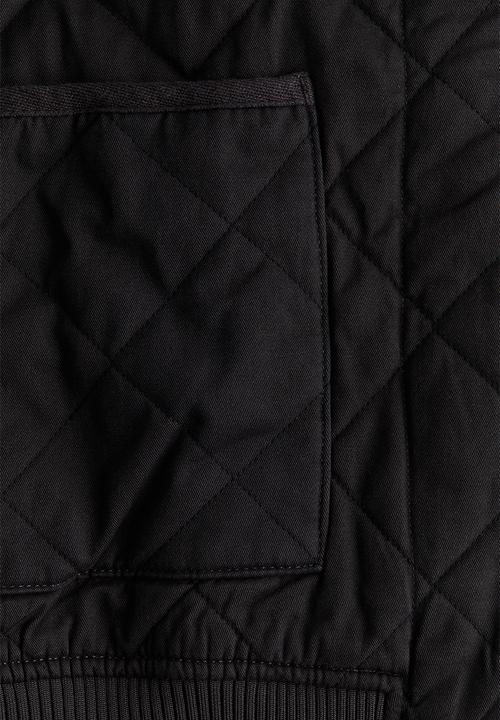 H&M - Quilted bomber jacket - dark grey