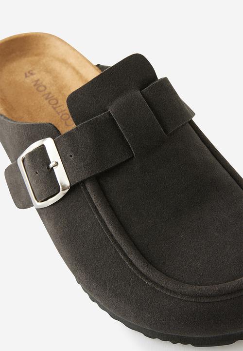 Cotton On - Rex loafer mule - black nubuck