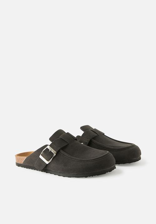 Cotton On - Rex loafer mule - black nubuck
