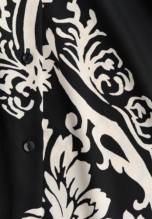 H&M - Loose-fit shirt - black/patterned