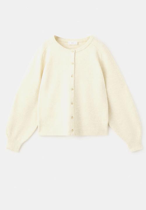 MANGO - Cardigan NINA - Light/Pastel Yellow
