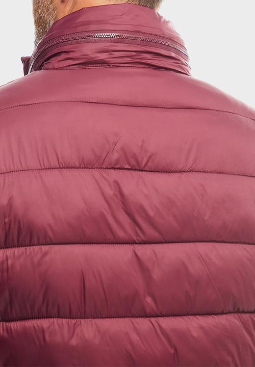JEEP - Core Long Sleeve Puffer Jacket - Dark Cherry