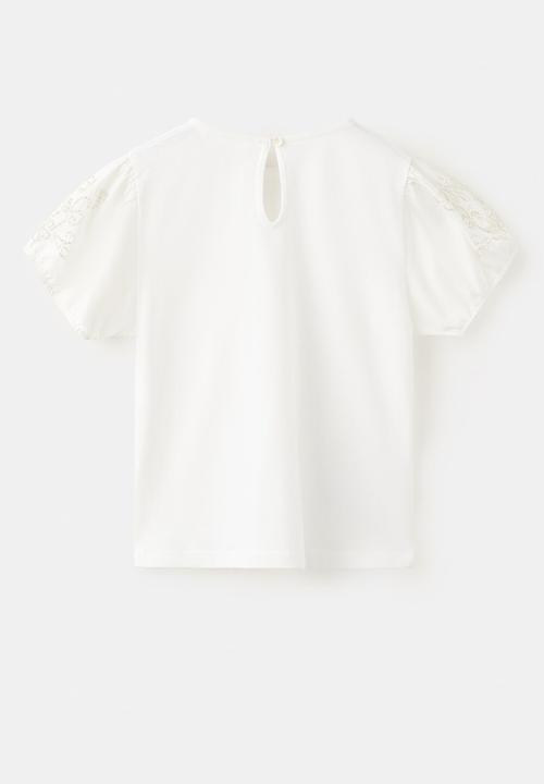 MANGO - T-Shirt EMBE - Natural