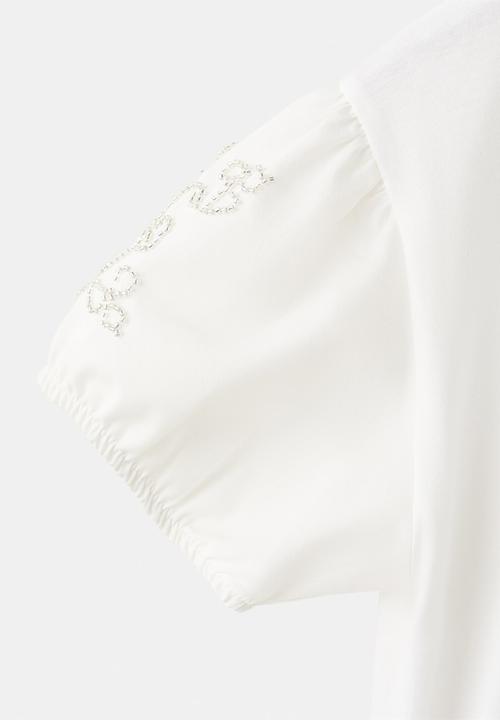 MANGO - T-Shirt EMBE - Natural
