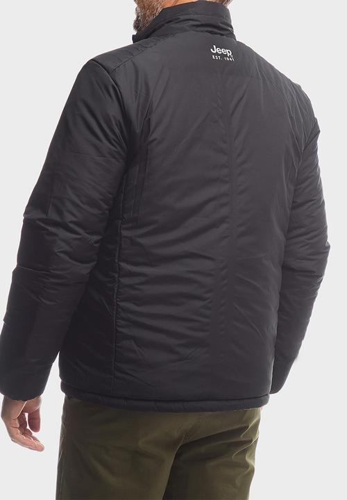 JEEP - Reversible Puffer Jacket  - Black & Khaki 