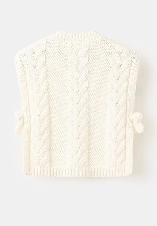 MANGO - Sweater Vest NILI - Natural