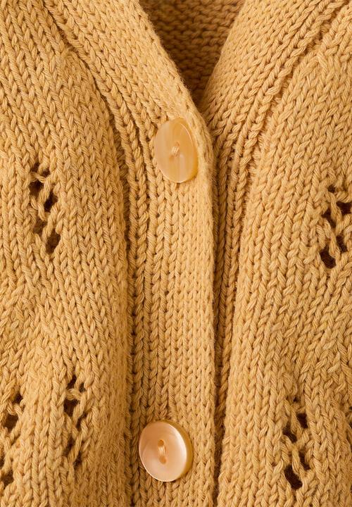 MANGO - Cardigan ISLA - Medium Yellow