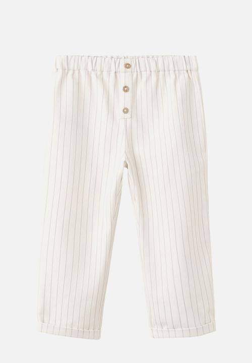 MANGO - Trousers LUGO - Natural
