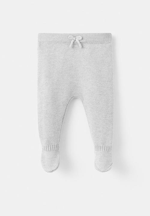 MANGO - Trousers NUBEP - Light/Pastel Gray