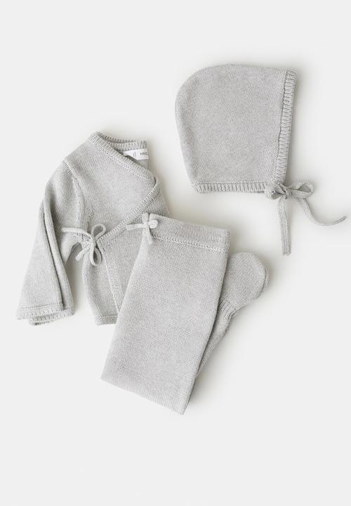 MANGO - Trousers NUBEP - Light/Pastel Gray