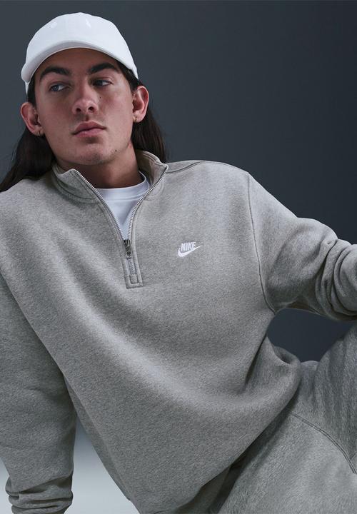 Nike - NSW Club 1/2-Zip Fleece Top - Grey