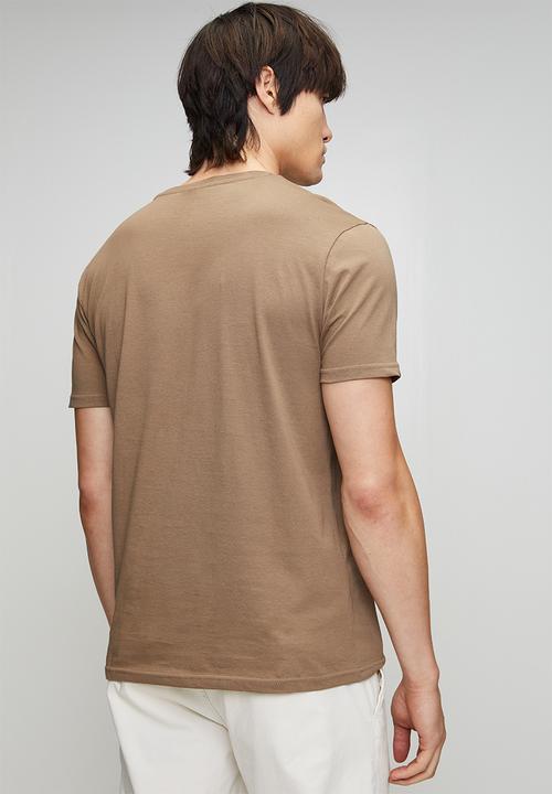 POLO - Lucas Essential Crew Neck Short sleeve Tee - Taupe