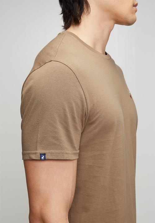 POLO - Lucas Essential Crew Neck Short sleeve Tee - Taupe