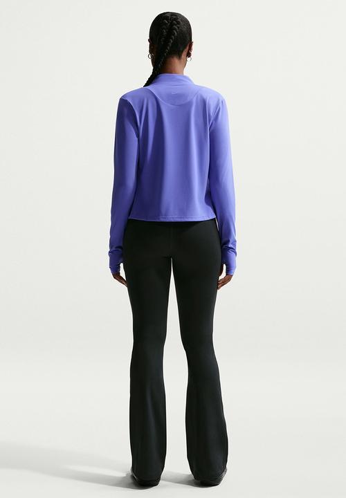 Nike - W Nk One Df Hr Tght Flre Useam - Black/White