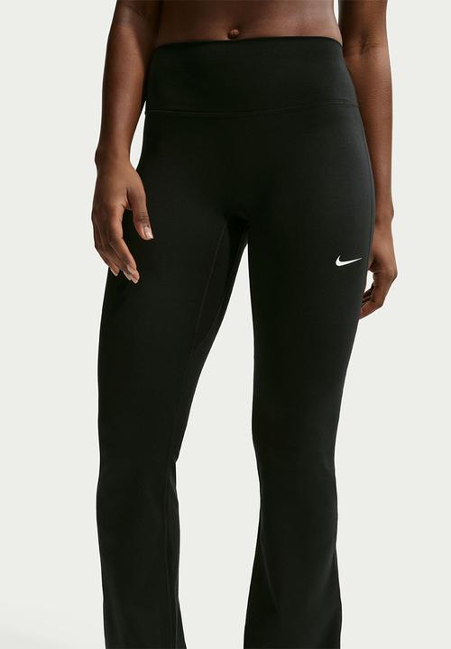 Nike - W Nk One Df Hr Tght Flre Useam - Black/White