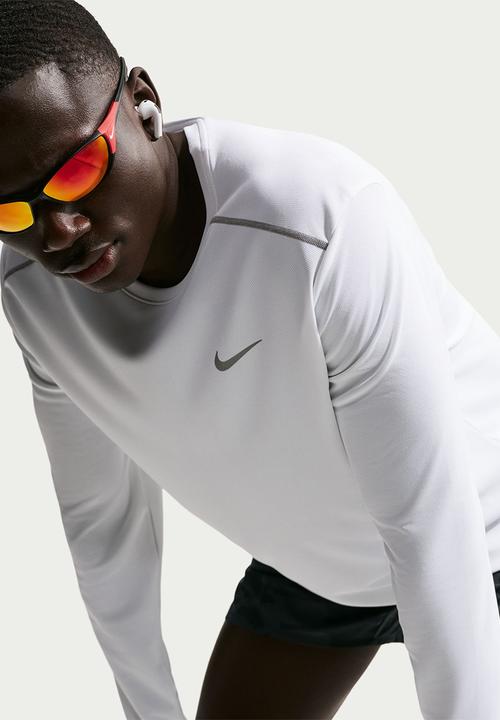 Nike -  Dri-FIT UV Miler  Running Top -  White ...