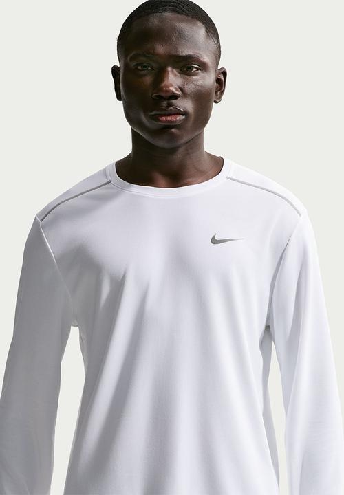 Nike -  Dri-FIT UV Miler  Running Top -  White ...