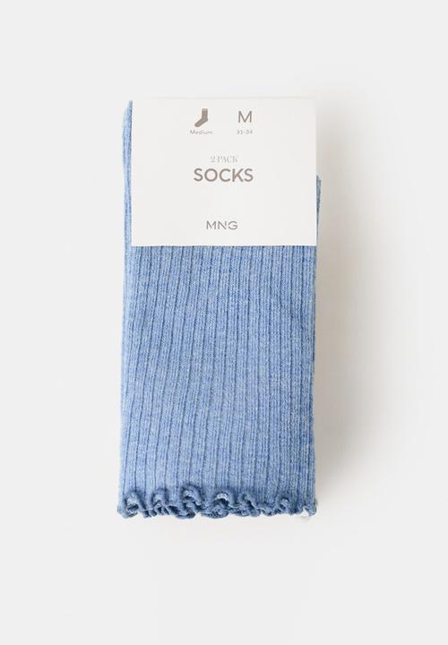 MANGO - Sock Ribshort -light/pastel purple