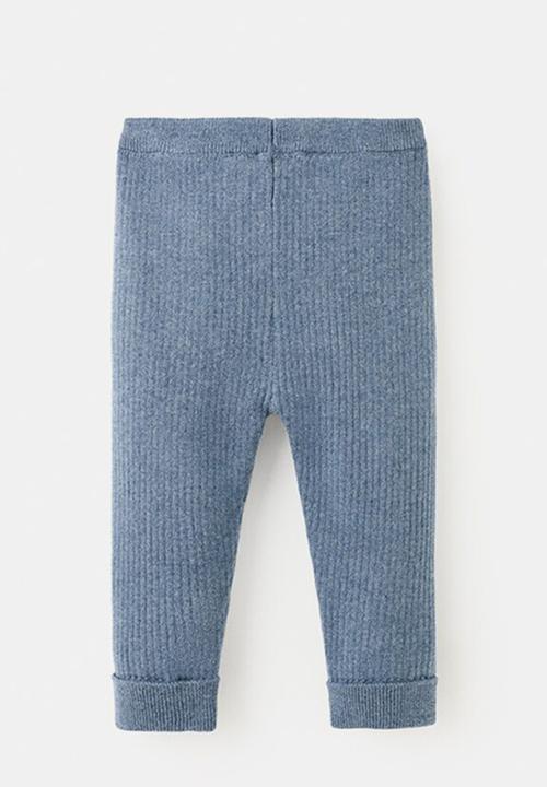MANGO - Leggings - Medium Blue