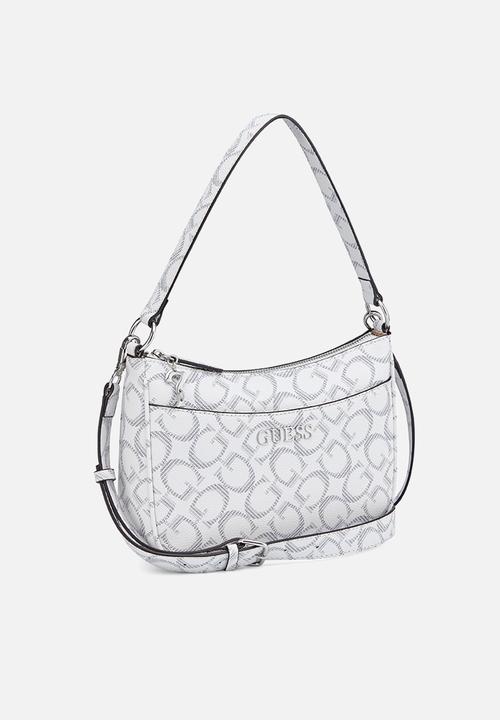 GUESS - Granby Mini Crossbody Top Zip Bag-White
