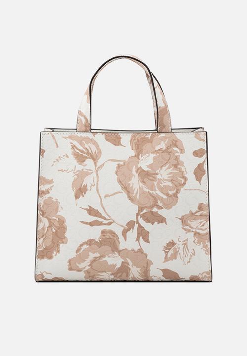 GUESS - Jillian Mini Tote Bag - White